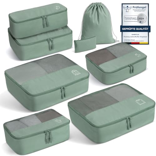 Koffer Organizer Set 8-teilig, Packing Cubes und Packwürfel für Handgepäck, Koffer und Rucksack, Reise Organizer – Ansicht 1