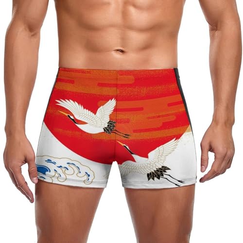 Maillot de bain slip short de bain homme coucher de soleil boxer
