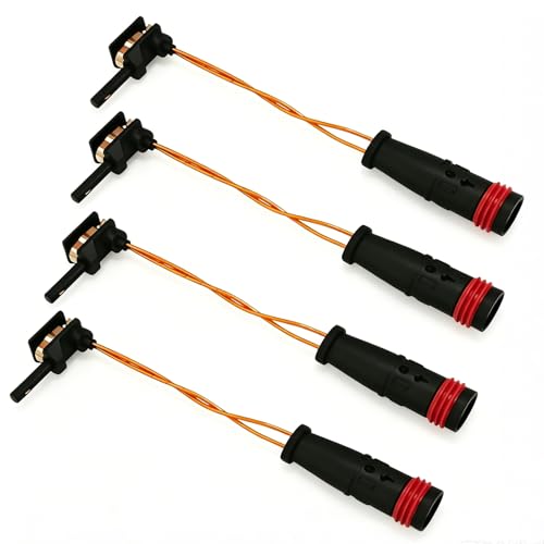 AurLunUs 4PCS Brake Sensor Brake Pad Wear Sensor Front and Rear Replacement 2115401717 2205400617 Brakes Pad Alarm Line for Mercedes-Benz W211 W220 E350 E500 C300 C350 CL500 CL600 CLK320 Accessories