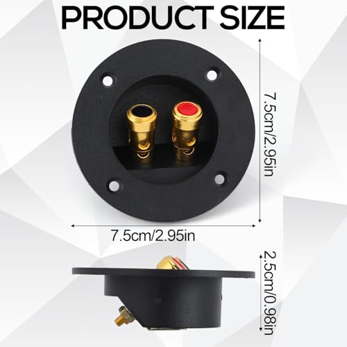 2 piezas terminales para caja de altavoz miniatura 2