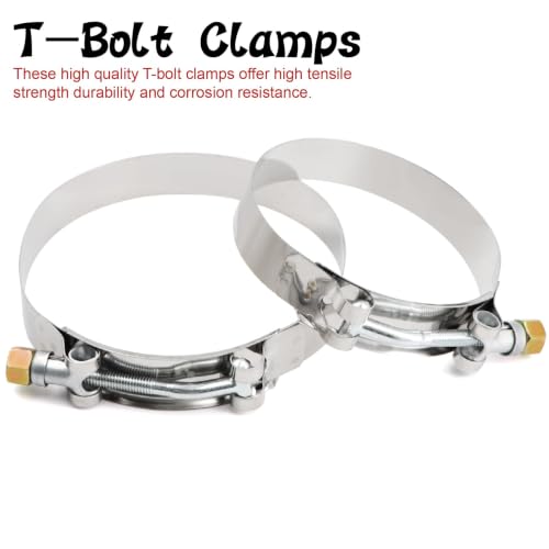 Image of High Performance 45 Degree ID 3 to 4 inch(76-102mm) Elbow Silicone Coupler Hose Reducer, 4-Ply Reinforced Wall Thickness 5mm Length 4 inch for Turbo /Intercooler /Intake Pipe with 2 T-Bolt Clamps