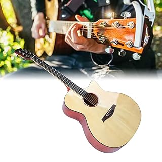 Guitare folk 41 pouces, guitare acoustique en épicéa et acajou à forte pénétration Texture fine pour jouer pour les mélomanes(Couleur du bois naturel) - Les Beatles, Paul McCartney, John Lennon, RIngo Starr, George Harrison Guitare folk 41 pouces, guitare acoustique en épicéa et acajou à forte pénétration Texture fine pour jouer pour les mélomanes(Couleur du bois naturel) – Image 3