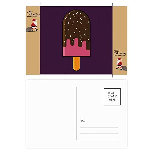 Cartes postales chocolat et glace lot de 20 pour cadeaux de Noël originaux