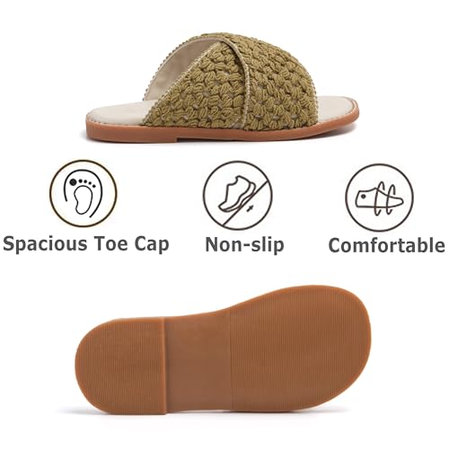 Image of THEE BRON Girls Cute Slip-On Slippers Stylish Sandals for Toddlers & Kids