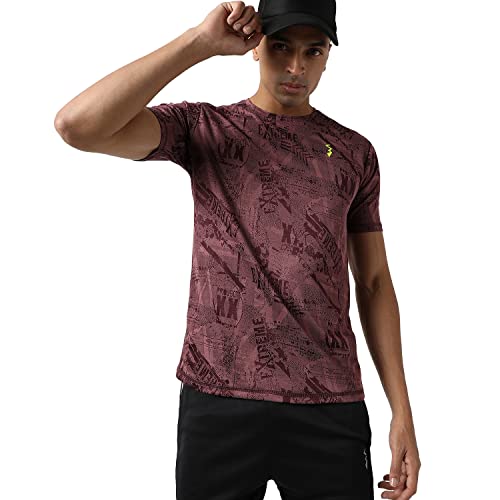 Image of Campus Sutra Men Polyester Regular Fit T-Shirt