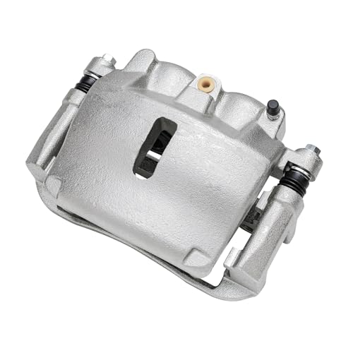 Image of Detroit Axle - Front Right Brake Caliper for 2005 2006 2007 2008 Ford F-150 Lincoln Mark LT, Passenger Side Disc Brake Caliper with Bracket Replacement