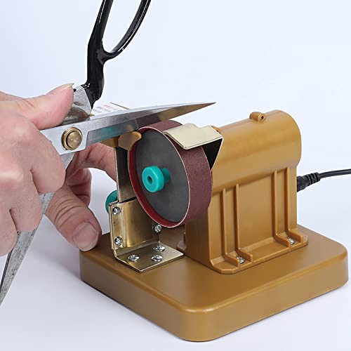 Afilador eléctrico profesional y mini lijadora para tijeras de peluquería, molienda rápida y pulido con alta concentricidad, base antideslizante a prueba de golpes, funcionamiento silencioso