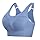 Litherday Reggiseno Sportivo Donna Alto Impatto Push Up Top Fitness Donna con Imbottitura Rimovibile Senza Ferretto Reggiseno Palestra per Yoga Corsa Ginnastica,Azul Gris Oscuro,XXL