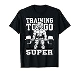 Training To Go Super, Train Insaiyan - Anime Gym and Workout T-Shirt