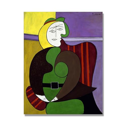 Tableau Picasso sur Toile pour Décorer un Grand Mur Vide de Salon 60x80cm