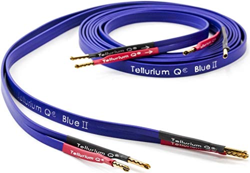 Tellurium Q Blue II Speaker Cables with Banana Ends (3 Meter)