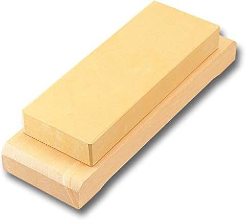 Kiya Whetstone with Bed - Finishing Stone #6000 - Direct Import from Kiya Nihonbashi Tokyo, Japan - Tokyo's Most Famous Knife Shop