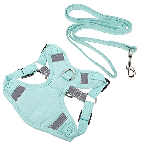 HANABASS 1 Set Cat Harness Leash Traction Rope Vest Kit Soft Pet Supplies Reflective for