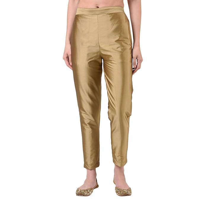 Taffeta Womens Latest Trendy Wine Taffeta Pant and Ethnic Trouser-image-45