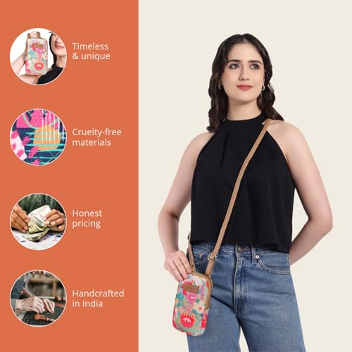 Image of HAMELIN Small Crossbody Mobile Sling Bag for Women |Stylish Phone Pouch with Adjustable Strap |Mobile Purse|Versatile Cell Phone Pouch for Girls | Ideal Gift For Woman