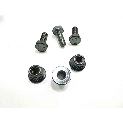 OMB Warehouse (3) Shear Pins Bolts Locking Nuts Fits Honda HS1132 HS928 HS828 HS724 HS624