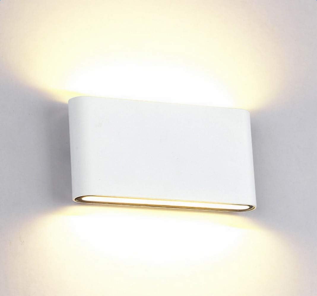 Bjour Modern LED Wall Lights up Down Wall Lamp Sconce Ideal for Living Room Bedroom Hallway Pathway Staircase 12W IP65 Aluminium,Black [Energy Class A++]