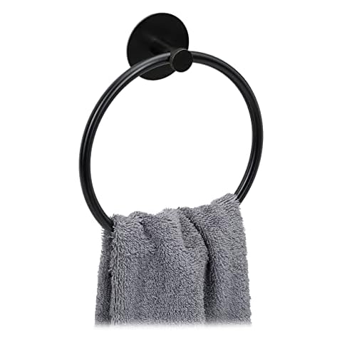 Porte-serviettes Relaxdays Noir Cover