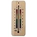 Termometro in legno da 150 mm, per interni – Termometro tradizionale a temperatura ambiente ideale per casa, ufficio, asilo nido, serra, capannoni o garage, parete in legno, termometro multicolore