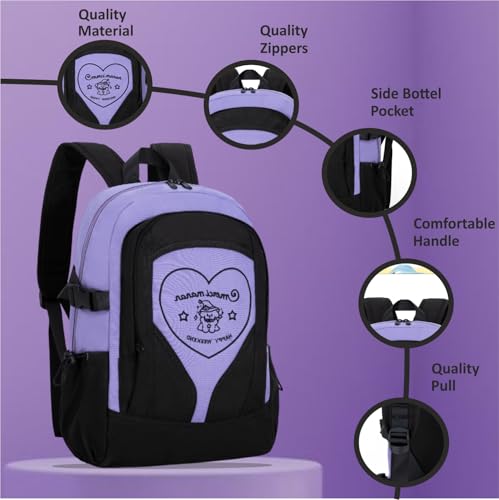 Image of Tinytot 30 Litre Japanese Korean Style School Bag Water-Resistant Laptop & Travel Backpack - Unisex Large 18 Inches Multipurpose Student Backpack for Boys & Girls, Men & Women