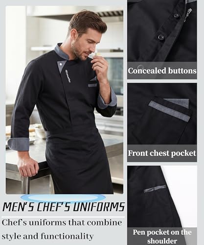 Veste de chef professionnel pour hôtel et restaurant haut de gamme - 4