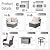 HOOOWOOO Patio Outdoor Sectional Furniture Sofa Set with Fire Pit Table,10 Piece L Shaped Wicker Couch Set with Swivel Chairs,Modern 8 Persons Summer Patio Conversation Set(Beige Tan)
