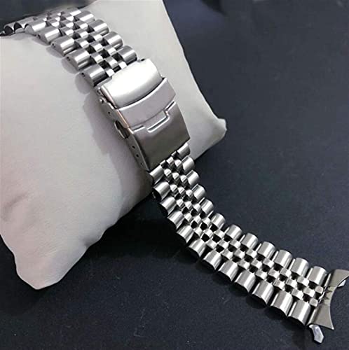 Bracelet de montre 20mm en acier inoxydable avec boucle pliante incurvée