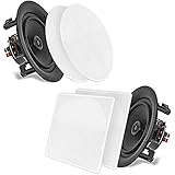 2-Wege-Stereo-Sound-Lautsprecher – Frequenzgang: 35 Hz-20kHz – umweltfreundlich ABS-Konstruktion, Ausschnitt Durchmesser: 26,7 cm
