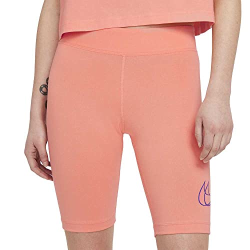 Short Cycliste Orange Nike Femme Essential Anti Frottement Fitness