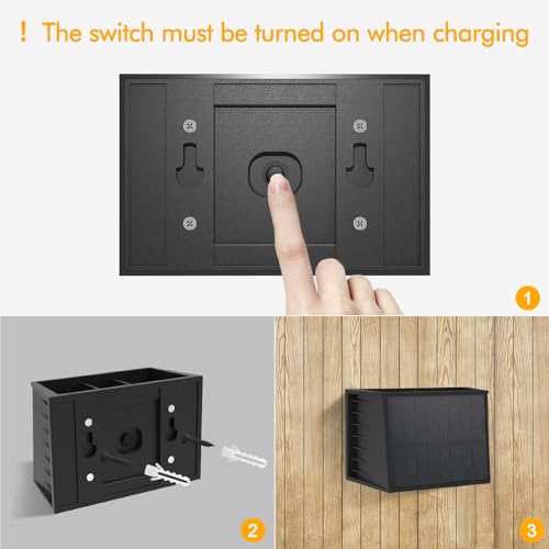 T-SUN 4 Stücke LED Wandleuchten für Außen, 3000K Warmweiß Solar Wandlampe mit Auf und ab Einstellbarer Lichtstrahl, 240° Abstrahlwinkel, LED Außenwandleuchte für Wand Garten Zaun