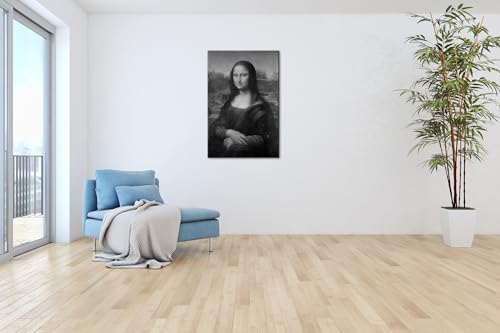 La Mona Lisa de Leonardo Da Vinci cadeau idéal tableau encadré bois
