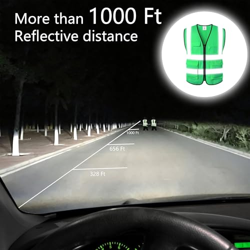 Image of Reflective Safety Vest for Men Women Construction Vest Meet ANSI /ISEA Standard