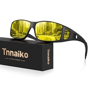 Gafas de conducción nocturna para hombres y mujeres – Gafas de visión nocturna antirreflejos para una conducción segura por la noche