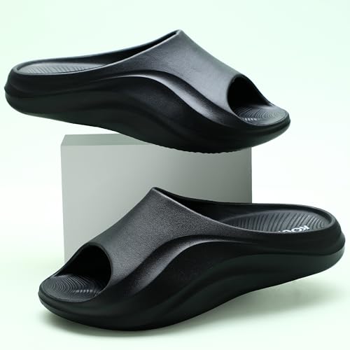 Image of KOBURG Milan Slides for Men| Stylish Trending | Comfortable | Super soft | Lightweight | EVA Sole | Casual Slider | Slippers | Flip Flops for Men KF-484