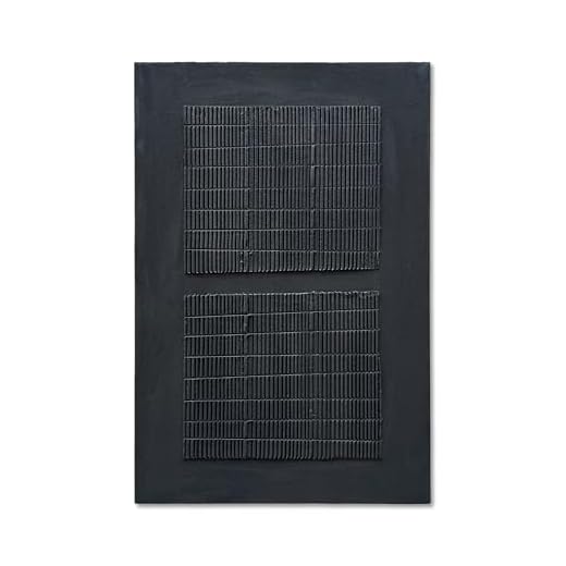 NANKAI Art 36x24 inch Hand-Painted Black Abstract Oil Painting Contemporary Minimalist Canvas Art, Painter's Home Wall Decoration