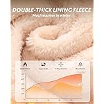 CAMPSNAIL Fleece Lined Leggings Women - Thick Soft High Waisted Black Tummy Control Thermal Warm Velvet Pants for Cold Winter - Image 2