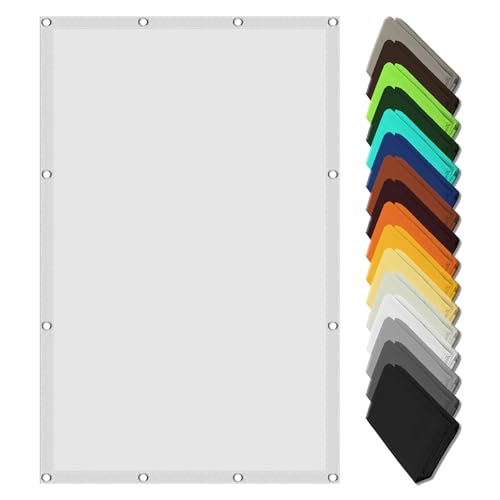 Voile d'ombrage contre la chaleur blanc 1.8x2m avec oeillets