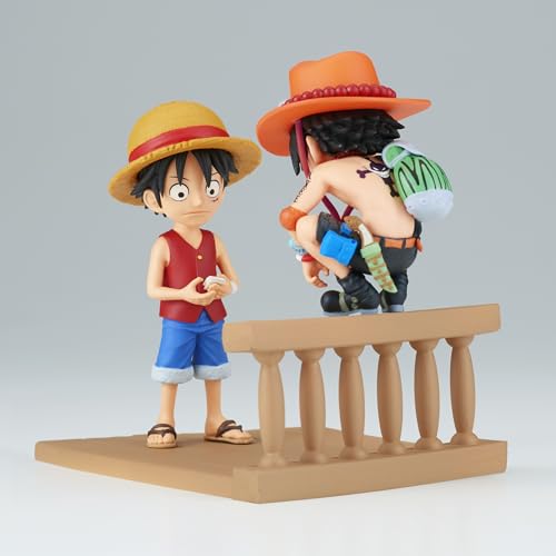 Figurine Banpresto One Piece Monkey D Luffy & Portgas D Ace World Collectable Log Storie - vue 5