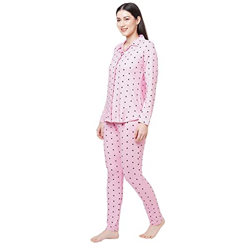 Image of Sweet Dreams Women's Cotton Printed Night Suit Set
