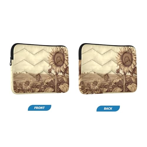 Funda Vintage Girassoles Impermeable para Laptop 13-14" miniatura 2