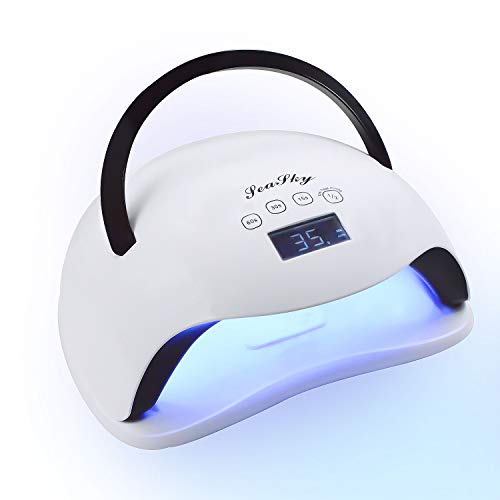 Gel UV LED Nail Lamp,Nail Dryer 58W Gel Nail in Light Gel Nail Dryer with 4 Timers Professional Light Gel Lamp UV Led Light for Nail Art Tools Accessories White
