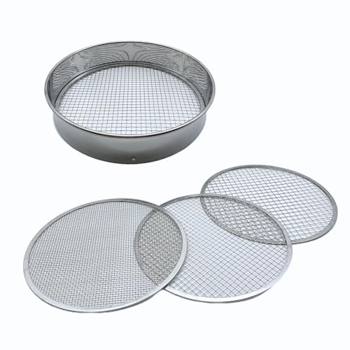 Set de tamices para suelo con 3 mallas de acero inoxidable miniatura 1
