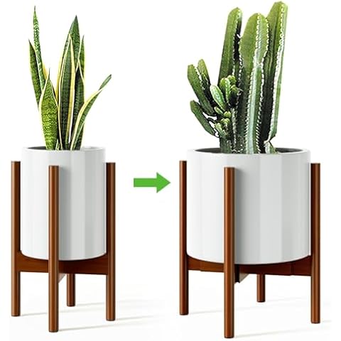 MUDEELA Adjustable Bamboo Plant Stand Cover