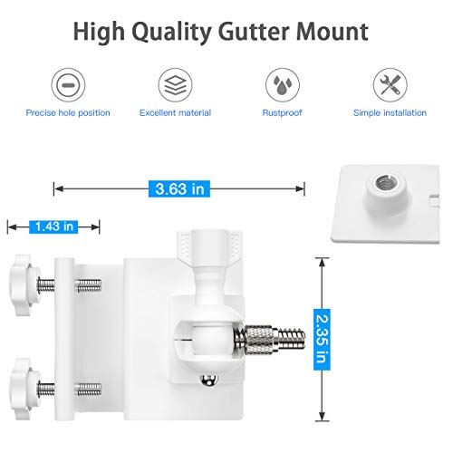 image for Koroao Gutter Outdoor Mount for Ring Solar Panel - Stable and Easy Ins