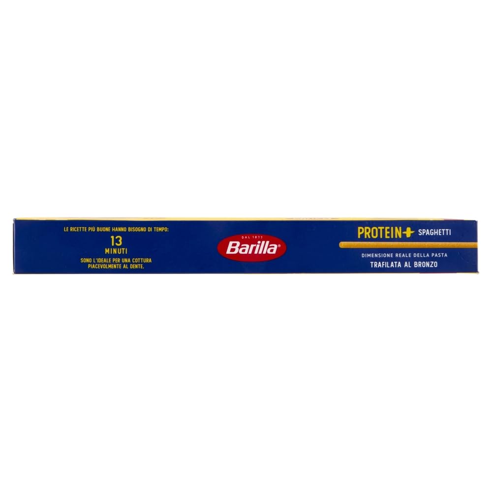 Barilla Protein+ Pasta Spaghetti – 24×400g / mit 20 g Protein/100g, pflanzlich, bronzegeschnitten, al dente Genuss + Beni Culinari Kostenloser Schlüsselanhänger