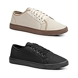 Kit 2 Sapatenis Masculino Casual Estilo Moderno Rockie (38, Preto/Palha)