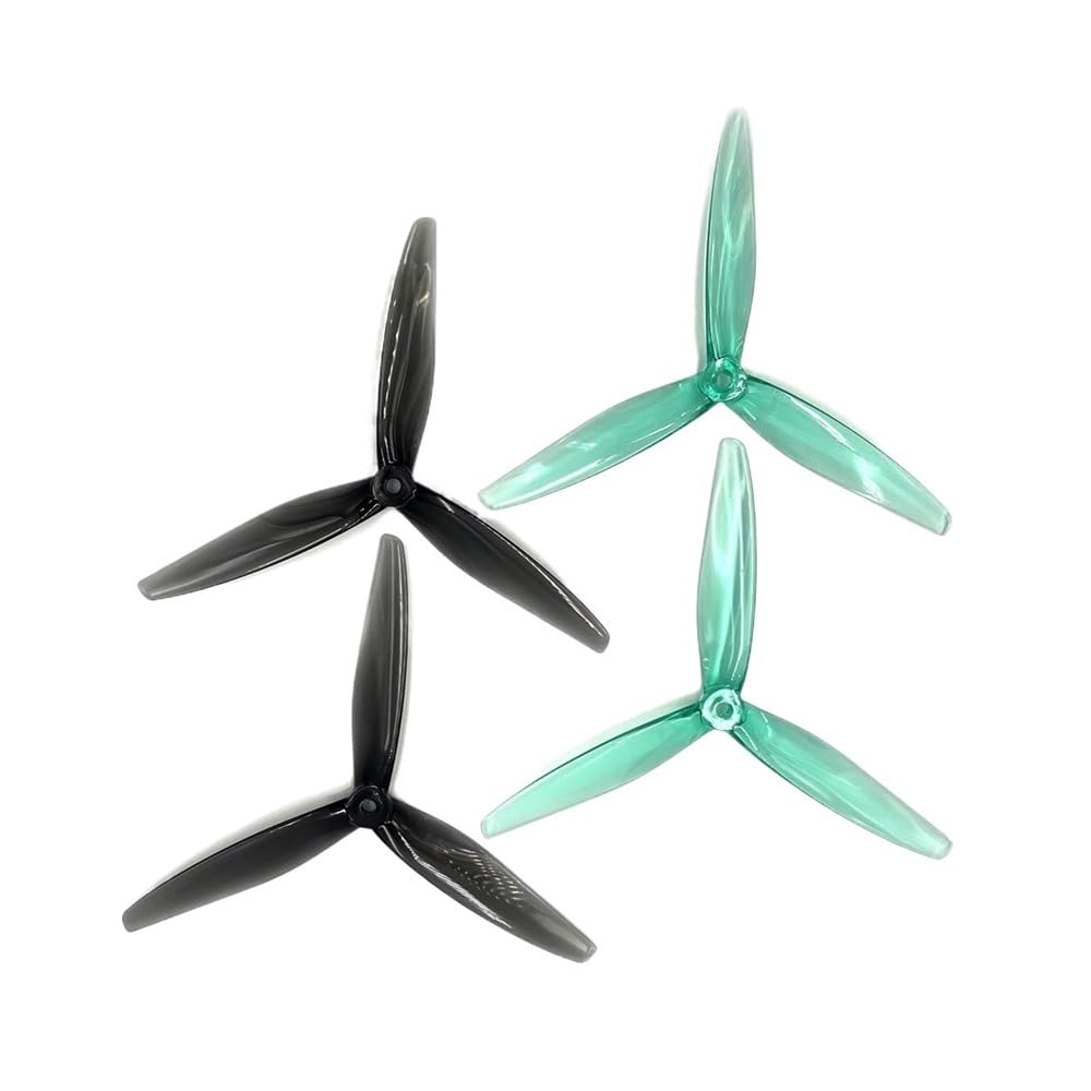 Hélice 7050 de 7 pulgadas tripala verde CW CCW para repuesto de marco multirotor RC