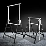 Utilisation polyvalente : ce tréteau de travail pliable est extrêmement polyvalent et a fait ses preuves aussi bien dans le garage pour les projets de bricolage que sur les chantiers. C'est votre compagnon fiable pour tous les défis.