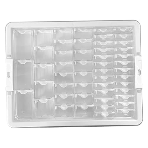 Bead Organizer Box,Clear Plastic Bead Storage Containers with Snap Shut  Lid,Craft Storage Box with 50 Clear Removable Mini Box for Jewelry Making  DIY Bracelets Beading Nails Screws Seeds - Beads Direct