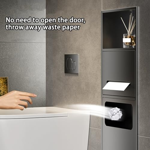 Étagère douche grande capacité encastrable et étanche avec collecteur de déchets gain de place - 8